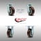 Service Caster 5 Inch SS Polyurethane Caster Set with Roller Bearings 2 Swivel Lock 2 Rigid SCC SCC-SS30S520-PPUR-BSL-2-R-2 - alternate 6